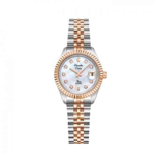 Alexandre Christie AC 5019 Silver Rosegold White 27mm LDBTRMS
